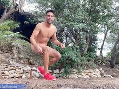 Zadok, Bisexuálne, Gay, Vyzlečené, Vonku, Sólo, Španielskej, Dráždenie