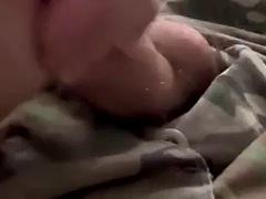 Enthousiasteling, Grote lul, Sperma shot, Europees, Homo, Ondergoed, Alleen, Uniformpje