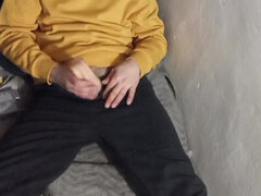 Masturbating in Bed at the Cabin