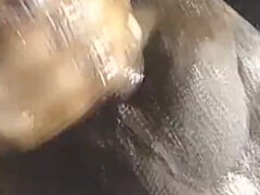 素人, デカチン, 黒人, イく瞬間, 爸, 手コキする, 一人