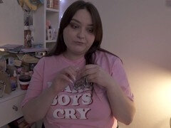 Milf, dirty talk, brunete