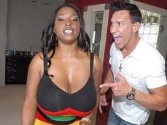 Grosser schwanz, Grosse titten, Blasen, Braunhaarige, Hundestellung, Schwarz, Interrassisch, Milf