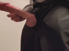 Enthousiasteling, Amerikaans, Grote lul, Handbeurt, Alleen