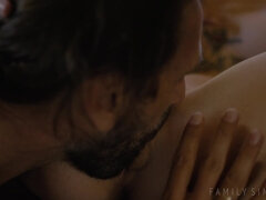 큰 가슴, 오랄섹스, 음경, 유럽인, 가족, 목구멍이 막히는, 대단히, 사무실