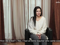 Braunhaarige, Entjungferung, Hardcore, Unschuldig, Muschi, Russisch, Jungendliche (18+), Jungfrau