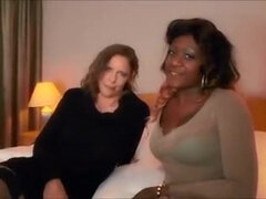 black milf gets anal by white dude and white milf helps out