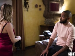 デカ尻, デカチン, イマラチオ, 異人種間, 淫乱熟女, ラフ, フェラする, 妻