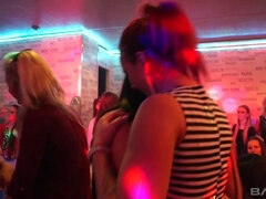 Orgy turns into a suck and fuck fest as cocks move into every pussy there