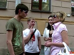 Pompino, Quartetto, Sega, Hardcore, Hd, Tette naturali, Ragazza, Tette