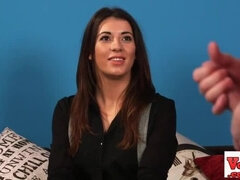 Sexy British Brunette Dominates Loser in Stockings & High Heels - CFNM Humiliation JOI