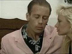 Italian retro brunette watches her boyfriend fucking hard retro blonde