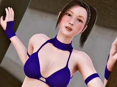 Tridimensionnel, Sucer une bite, Fétiche, Japonaise, Lesbienne