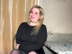 素人, デカパイ, ブロンド, フランス人, 三人