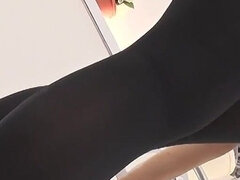 Glossy Pantyhose Intense Smell Foot Soles Smell Harassment & Leg Job - Nimo