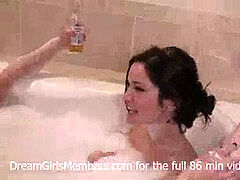 Badrum, Hotell, Party, Trekant