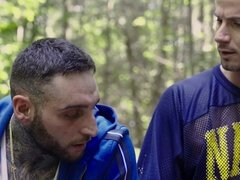 Skyy Knox and Tony D'Angelo having an affair in the woods