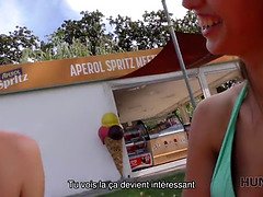 Outdoor reality: ParisLevies: Cash-hungry brunette gets her ass fingered and mouth licked in POV