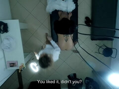 Biseksualny, Obciąganie, Wytrysk, Lekarz, Femdom, Obciąganie, Masturbacja, Strapon