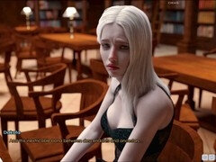 Big boobs, visual novel, hot blonde