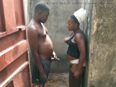 Afrykański, Para, Obciąganie, Domowej roboty