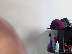 Hairy Guy Smoking in Jockstrap