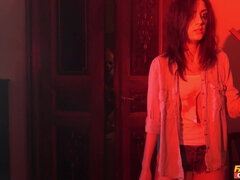 Halloween table fuck with playful Miky Love