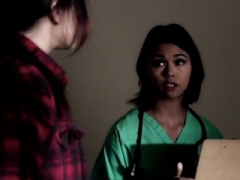 Brunetka, Palcówka, Hd, Lesbijka, Strapon