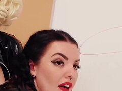 Amatör, Brunett, Kvinna, Fetisch, Tysk, Latex, Lesbisk, Milf