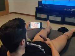 my step sister caught me masturbating and watching porn so she made me a blowjob