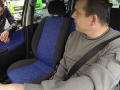 お尻, フェラチオ, 車, バック, 手コキする, なめる, ティーン, オッパイの