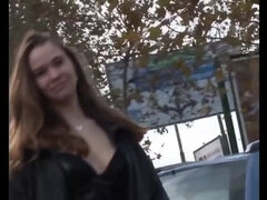 Big Tits Amateur Babe Fingered In Car Backseat - Real Italian Couple Outdoor HD