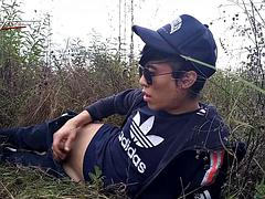 Amateur, Asiatique, Tir de sperme, Mignonne, Français, Homosexuelle, De plein air, Public