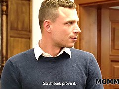 Duże cycki, Blondynka, Rogacz, Europejski, Francuski, Dojrzałe, Mama, Uwiedziony