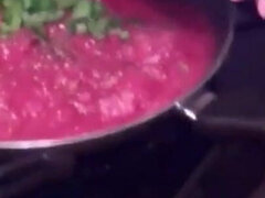 Tekintélyes didik, Étel, Konyha, Érett feleség, Csupasz