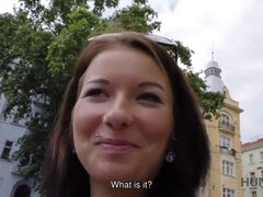 Denisse from Czechia gets naughty in Prague for museums & cash