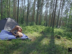Mia's Outdoor Camping Adventure Turns into Fiery Passion