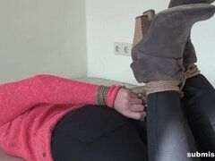 Kötözés, Női, Felpeckelve, Megkötözve