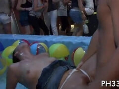 Blasen, Schwanz, Gruppensex, Gruppe, Milf, Rotschopf