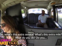 Max deeds takes a wild ride in a fake taxi & gets a sticky facial finish