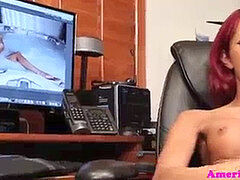 Aziatisch, Ladyboy, Masturbatie, Shemale, Alleen