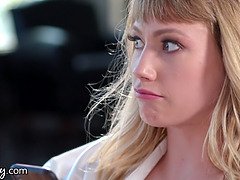 Blondine, Brunette, Behåret, Hd, Lesbisk, Slikning, Naturlige bryster, Røv slikning