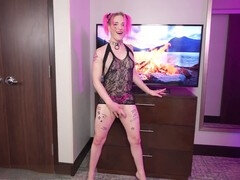 Arsch, Grosser arsch, Britisch, Spermaladung, Masturbation, Piercing, Transfrau, Solo