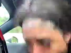 Amateur, Noire, Sucer une bite, Voiture, Noir ébène