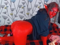 Obciąganie, Dildo, Masturbacja, Orgazm, Cipka, Solo, Cycki, Wibrator