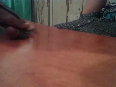 Cock crushing barefeet and sandals