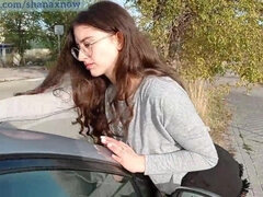 18yo TEENIE WASHING TRUCK FLAWLESS BACKSIDE PULVERIZED OUTDOOR PUBLIC. SHANAXNOW.