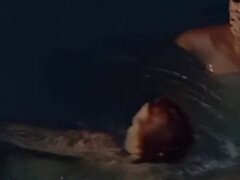 A Night Bath for Two Cheerleaders Eager to Lick Cunilingus