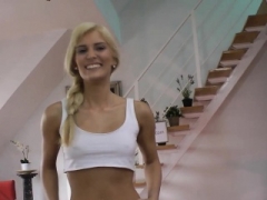Blondin, Avsugning, Europeisk, Hardcore, Hd, Pov, Stockings, Tonåring