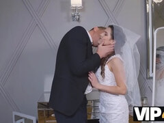 VIP4K. The bride cant resist and seduces him to fuck before the wedding