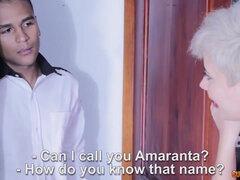 Blonde pornstar Amaranta Hank Fucks A Fan - amateur interracial